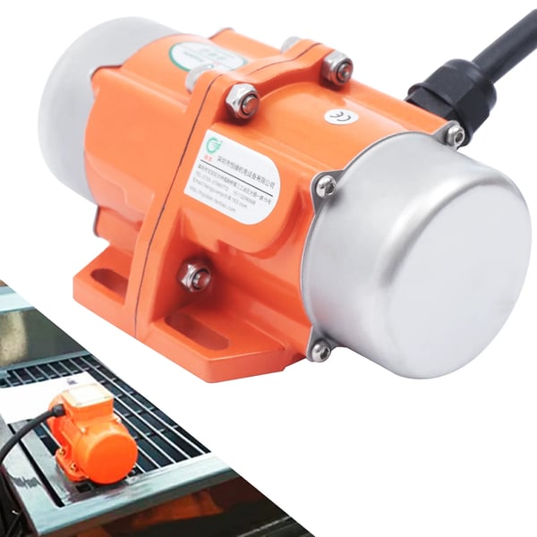 Vibrationsmotor, 90W effekt, 220V spænding, 3000 omdr./min hastighed, 0,34A strøm, IP65 vandtæt niveau