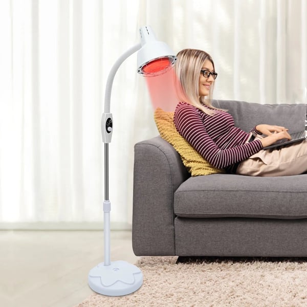 Infrarød lampe, 275 watt, 220V, 4,72 tommer pære diameter, 5,48 ft ledning længde, beskyttelsesgitter