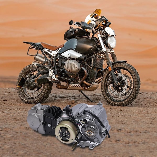 Motor, 4-takts, CDI-tändning,Silver