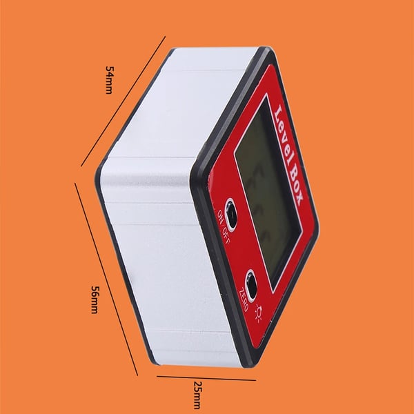 Kulmamittari, Digitaalinen Protractor, Magneettinen Perusta,Punainen
