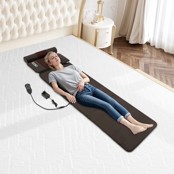 Massagepude, Vibrationsfunktion, Infrarød Opvarmning,Brun