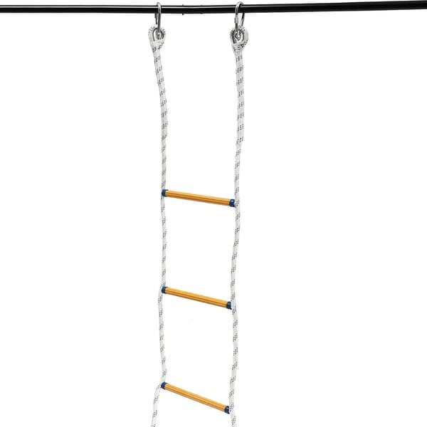 Brandsikker Redningsstige, 6m Længde, 200kg Belastningsevne, 28cm Bredde, 18mm Sejl Diameter, Skridsikker Pedal Diameter 2.2cm