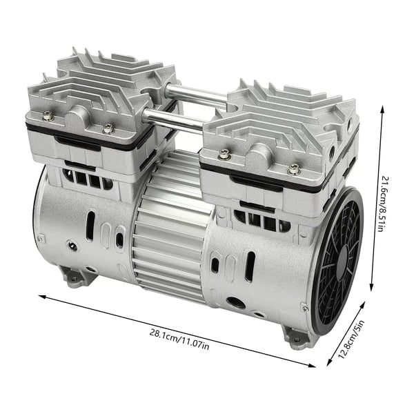 800W Oliefri Vakuumpumpe, Helkobbermotor, 1400 RPM, Maks Tryk 8 Bar,220V, EU