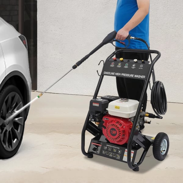 Højtryksrenser, 2200 PSI, 7,5 HK Motor,Rød, 2200PSI