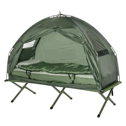 Campingbäddset, allt-i-ett-design, väderbeständig tält, snabb uppsättning