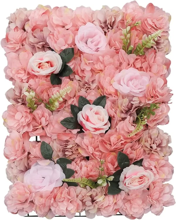 Blompaneler, Sidenmaterial, Mångsidig Inredning,Rosa