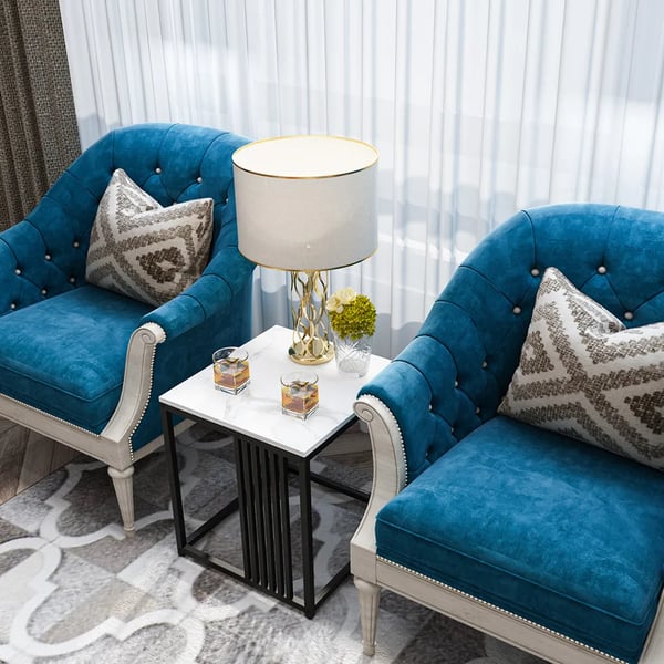 Slutbord, Moderne Stil, Let at Samle,HVID