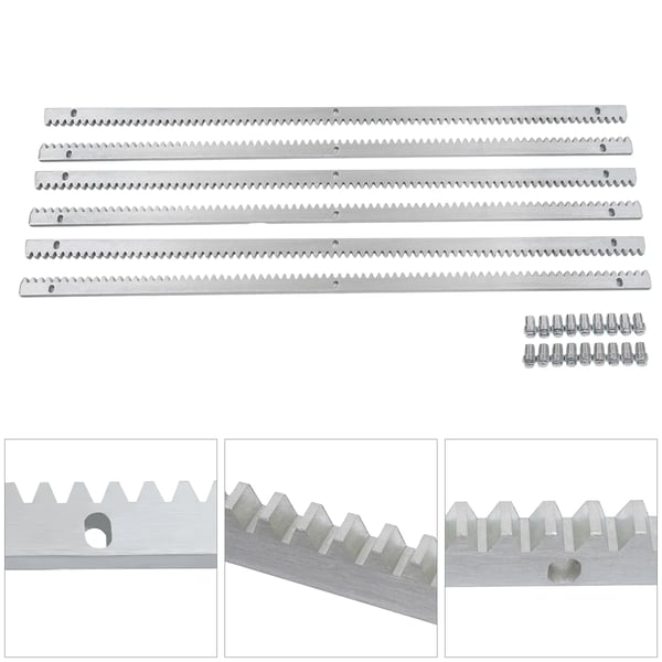Gear Rack, Stålmateriale, 1m Længde, 30mm Højde, 12mm Tykkelse, 6 Stykker