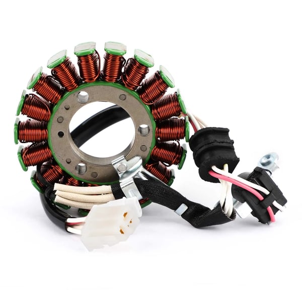 Generator Stator, Indvendig Diameter 36,9 mm, Udvendig Diameter 97 mm, Poltykkelse 23,2 mm, Antal Ledninger 5, Antal Poler 18