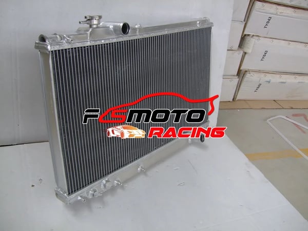 Intercooler Radiator, Aluminium, Kerne Størrelse 400mm x 738mm, Samlet Størrelse 490mm x 755mm, Indløbslangeforbindelse 35mm