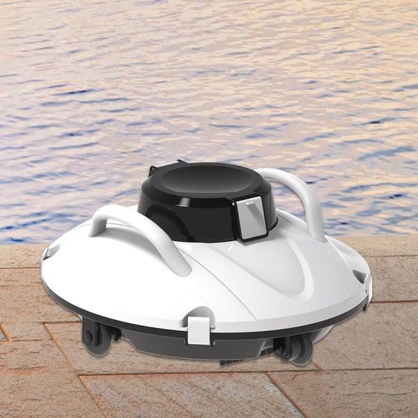 Svømmebadsrenserrobot, 5000mAh batteri, 90+ minutters arbejdstid,HVID