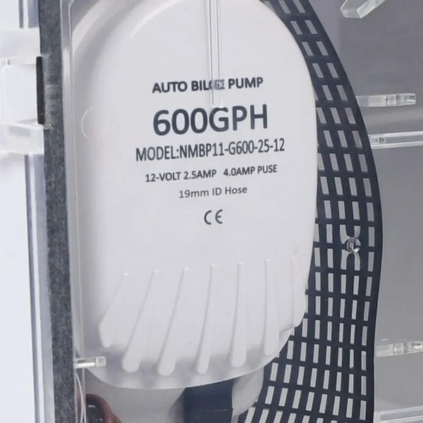 Duschpumpsystem, 600 GPH flödeshastighet, automatisk drift, VIT