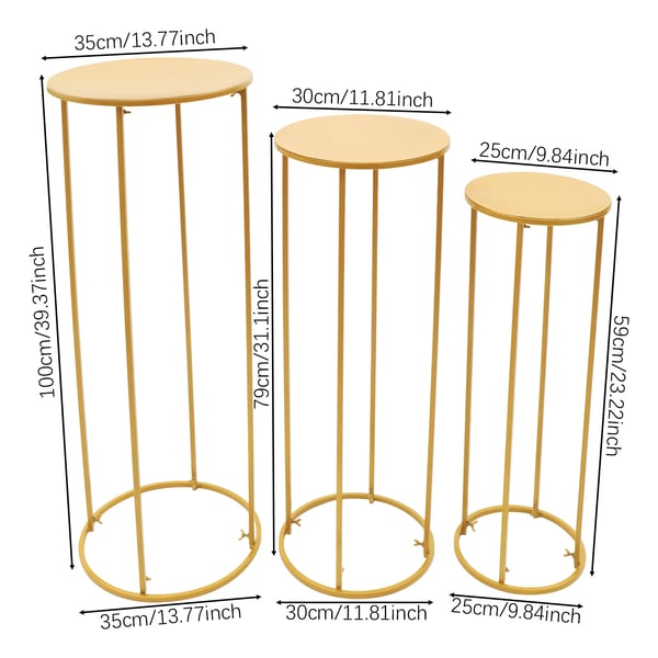 Gulvvase Stativ, Moderne Design, Alsidig Brug,Guld, M