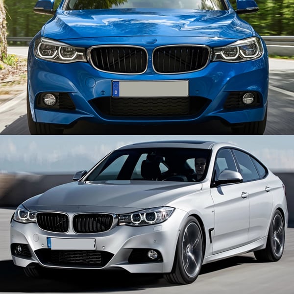 Framgrillmontering, ABS-material, kompatibel med lyxig kompakt sedan F34 GT,Som visat