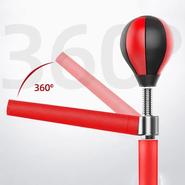 Boksesæk Sæt, Højdejusterbar, 360° Refleks Handling,Rød