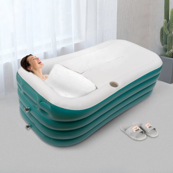 Oppustelig badekar, AC220-240V, 250L kapacitet, elektrisk pumpe, dimensioner 152 x 82 x 57 cm, 130W effekt