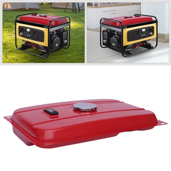 Generatorbränsletank, 19 liter kapacitet, hållbar design,Röd