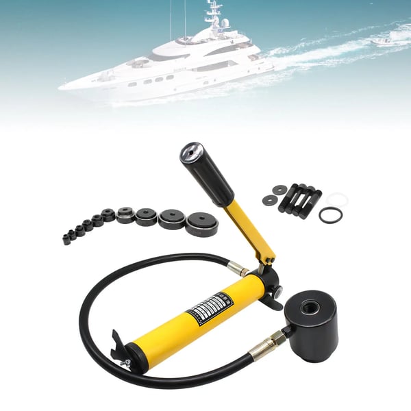 Hydraulisk Stansesaks, 15 tons, Stansningsområde 16 mm til 101 mm, Arbejdstryk 10 Mpa, Vægt Ca. 5 kg, Egnet til Stål og Plastik