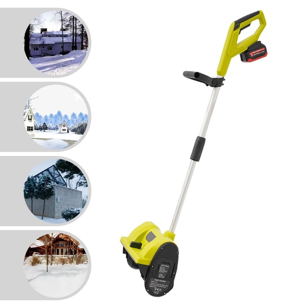 Sneblæser, 1200W, 2200 O/min, 4.0Ah Lithiumbatteri, 12,6 tommer ryddebredde, 26,25 fod kastelængde