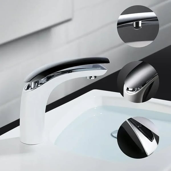 Vaskemixerarmatur, Messingkonstruktion, Moderne Design,HVID