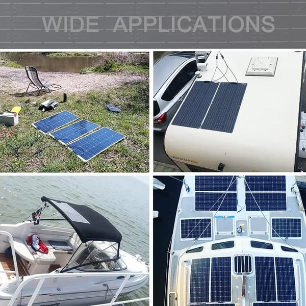 Solpanelkit, 200 Watt, Alsidig Kompatibilitet,12V 24V 200W