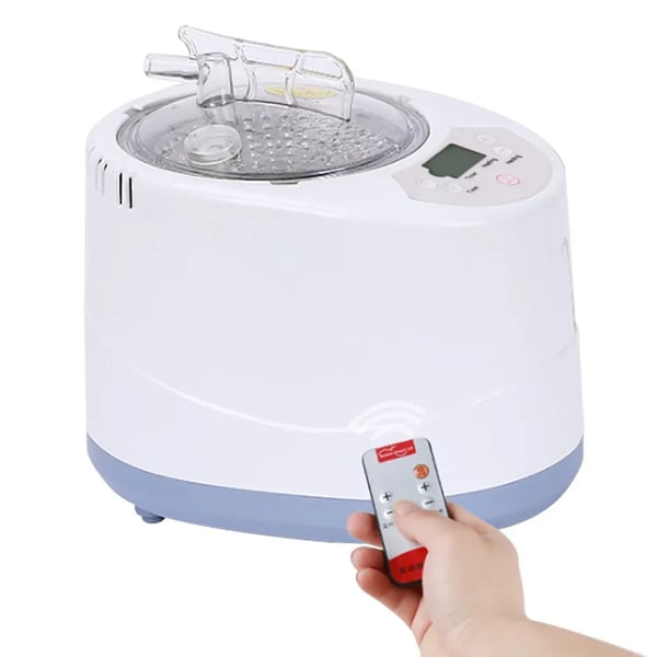 Saunaånggenerator, 3L kapacitet, 1000W effekt, 220V spänning, 10-15 minuters uppvärmningstid, fjärrkontroll
