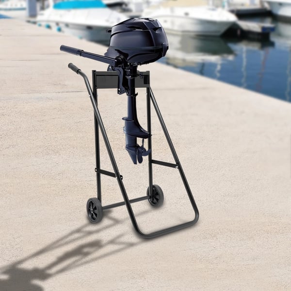 Folding Outboard Boat Motor Cart, Robust Design, Belastningsevne på 40 kg, Foldbar for Nem Opbevaring