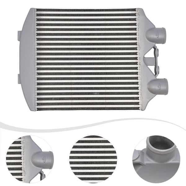 Intercooler, Højkvalitets Aluminium, Effektiv Varmeafledning,GRÅ
