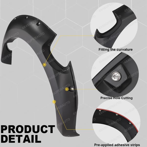 Fender Flares, Tilpasseligt Udseende, Nem Installation,FORD RANGER T6