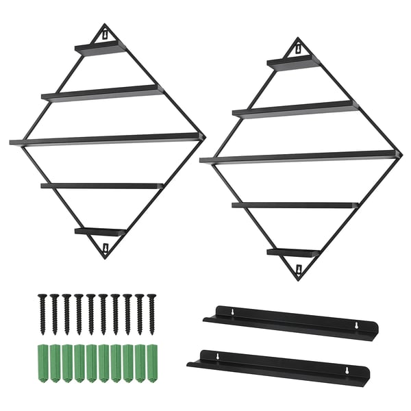 Neglelakholder, 5-niveau kapacitet, rummer 90 flasker, vægmonteret design, holdbar jernkonstruktion, moderne æstetik