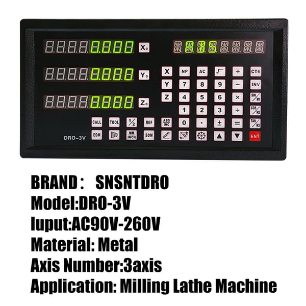 3-akse DRO, TTL-udgang, høj præcisionsmåling,DRO-3V