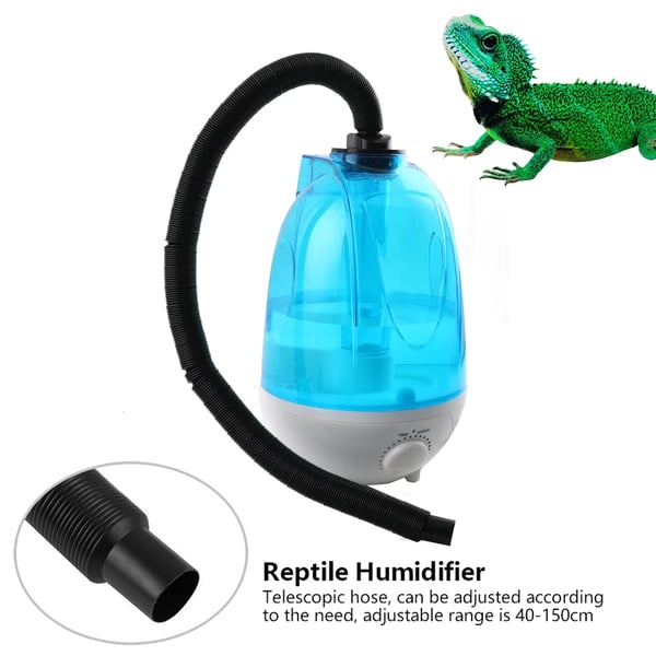 Reptilfuktare, 4L kapacitet, 300 mL/h fuktighetsgrad, 25W effekt, ljudnivå 35 dB(A), mått 29x18,5 cm