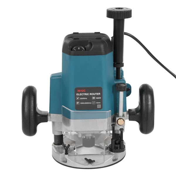 Elektrisk Træfræser, 2200W Effekt, 10000-23000RPM Hastighed,2200W, Blå
