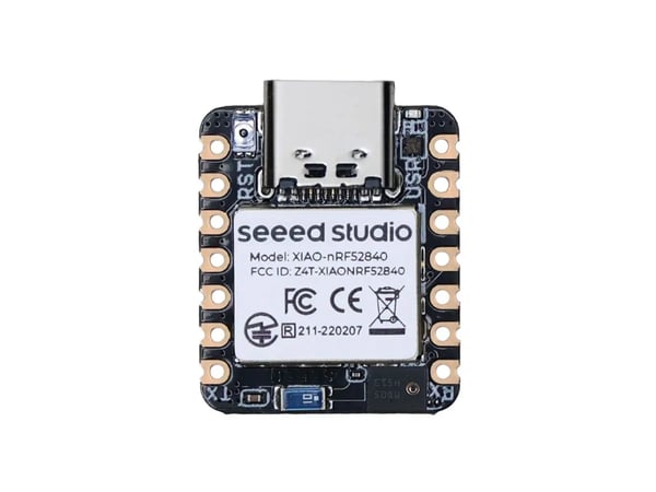 Udviklingskort, 21 x 17,8 mm, Bluetooth 5.0, 64 MHz processor, 5 μA dyb søvn, kompatibel med XIAO