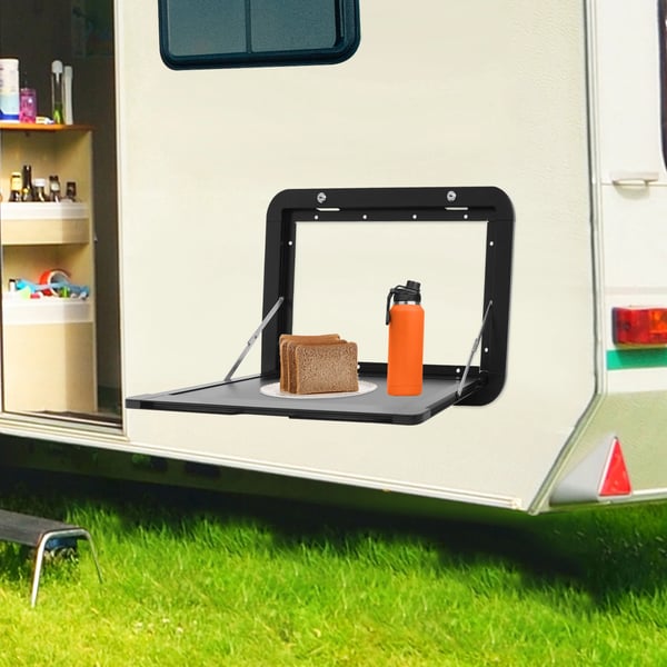 Picnicbord, Sammenklappeligt Design, Holdbart Aluminiumlegering,sort