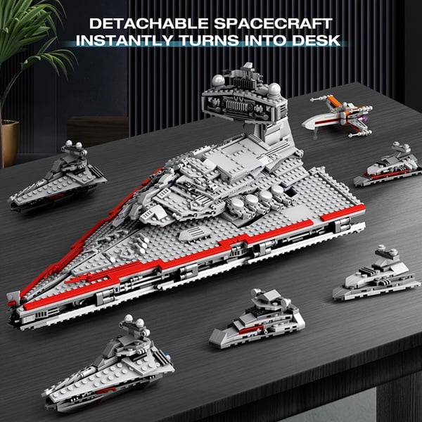 Monteringsmodell, 5964 Delar, Interstellär Rymdskeppsdesign,med instruktion