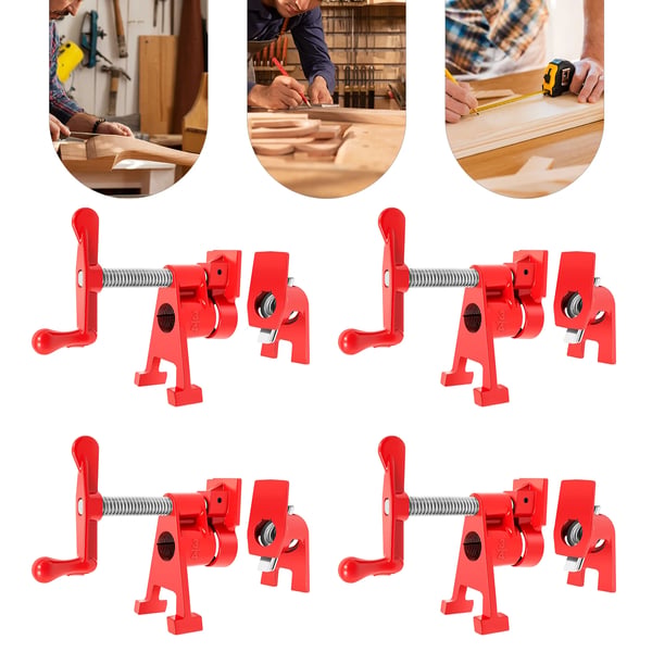 Putkiklemmarisetti, Valurautamateriaali, 3/4 tuuman kiinnityskapasiteetti, Ergonominen kahvadesign, Jousivipu mekanismi, Sopii puutöihin