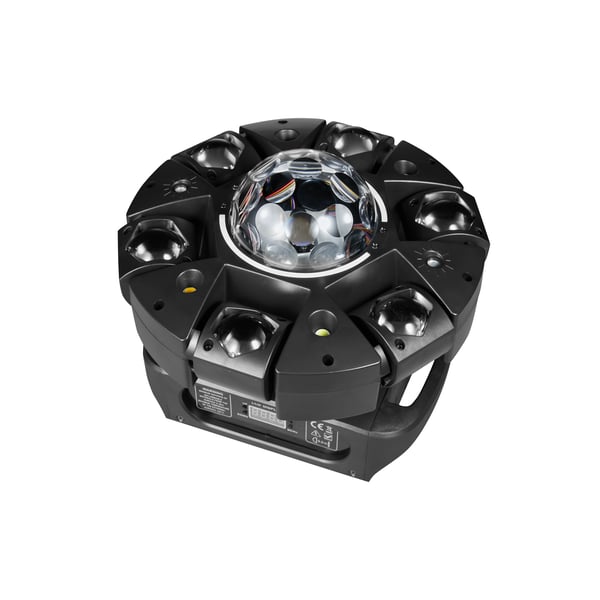 Bevægelseshovedlys, DMX512 Kontrol, Alsidige Lyskilder,EU stik, sort