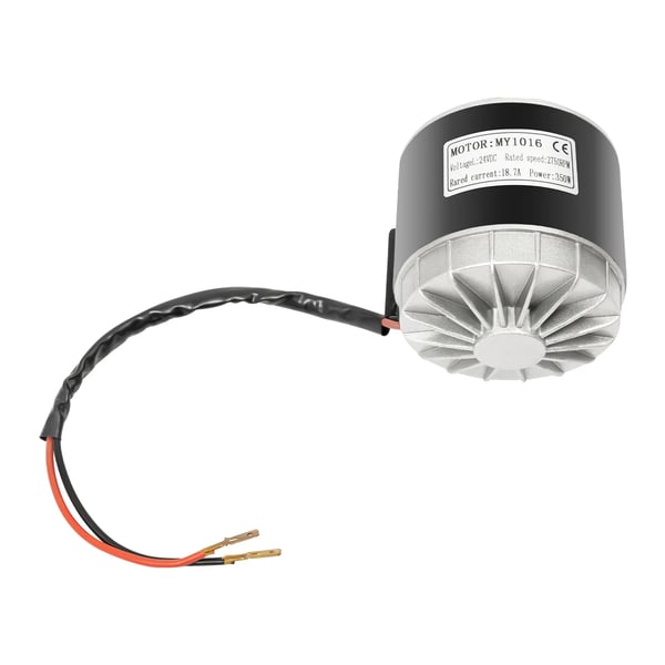 24V DC Børstet Motor, 350W Effekt, 2750 RPM Hastighed,sort