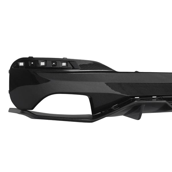 Bageste kofanger diffuser, designet til luksus sedan 5 Series G30/G31, høj kvalitet ABS plast,som vist