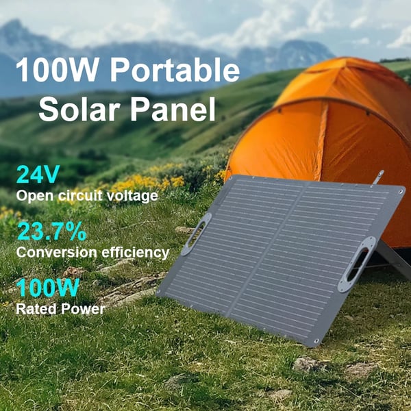 Bärbar solpanel, MPPT-styrenhet, 100W effekt, SPC100W