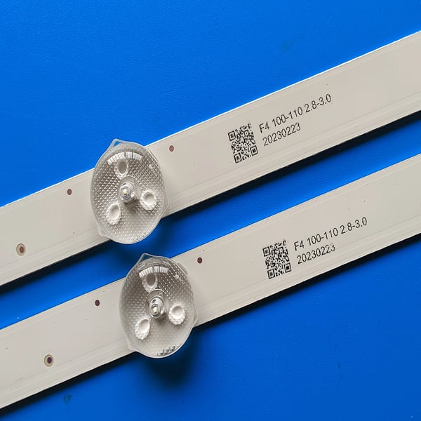 LED-taustavalonauhat, 360 mm pituus, 670 mm pituus, 5 LED-helmeä per nauha, 8 LED-helmeä per nauha, 3V jännite