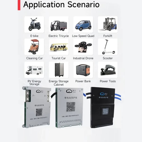 Lithium Batteristyringssystem, Aktiv Balance, Bluetooth Kommunikation,BD4A8S4P