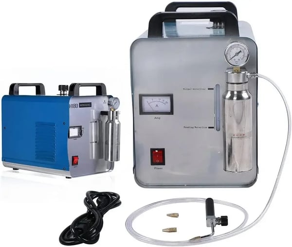 HHO Gas Flammegenerator, Effektiv Akryl Svejsning, Kompakt Design,Sølv