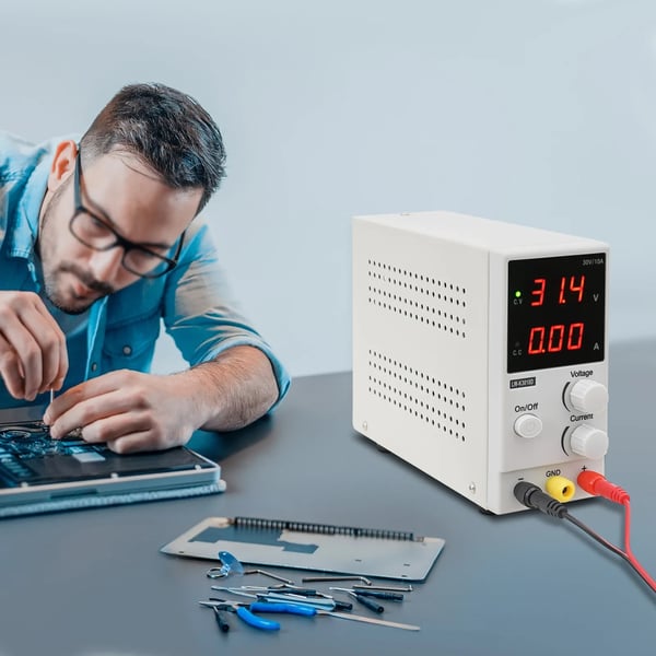Laboratorie Strømforsyning, Justerbar DC Strøm, Høj Effektivitet,grå, 220 V, 30V