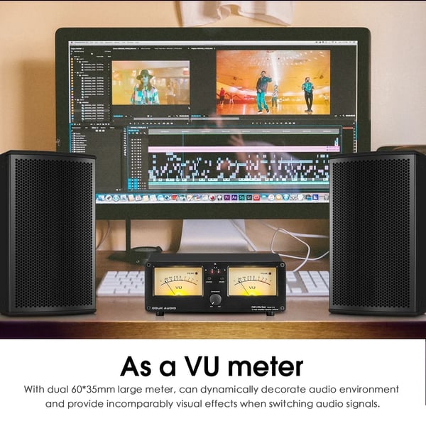 Audio Switcher, VU Meter, Fjernbetjening, Alsidig Kompatibilitet