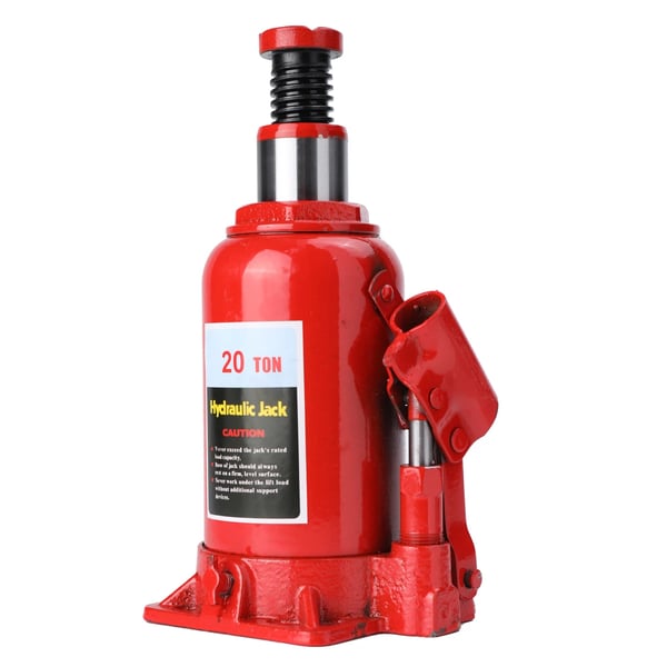 Hydraulisk Jack, 20 tons Kapacitet, Rustfrit Stål Materiale, Minimum Højde 22 cm, Maksimum Højde 41 cm, Vægt 6.3 kg