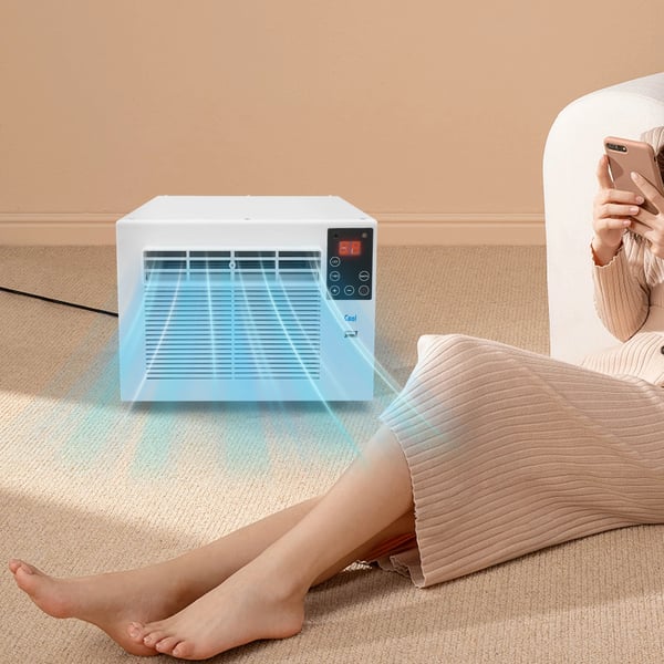 Bærbar Aircondition Køler, Fjernbetjening, Energisparende Kompressor,HVID