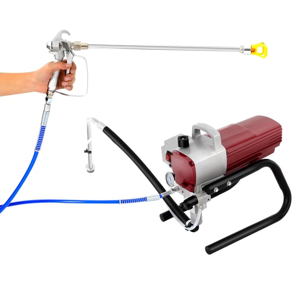 Luftløs Vægmaling Sprøjte, 1800W, 220V, 1.8L/min Flow Rate, Spray Bredde 250mm, Dyse Model 517