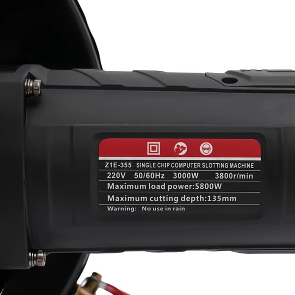 Betonsav, 230W Effekt, 130000 RPM, Børsteløs Kobbermotor, Uendelig Vindhastighedsjustering, Kompakt Design